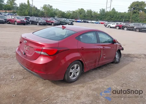 2014 Hyundai Elantra Se from USA, damaged, VIN 5NPDH4AEXEH466668